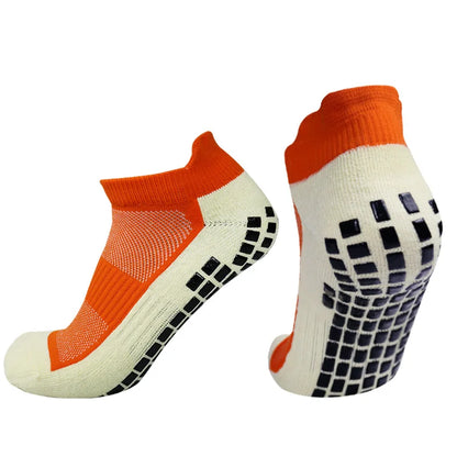 New Football Socks Non-Slip Silicone Sole Professional Competition Grip Soccer Socks Sports Accessories Men Women