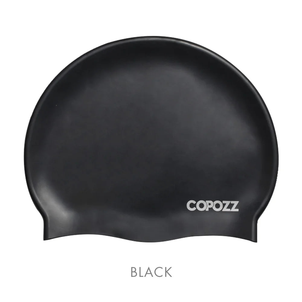 Men Elastic Swimming Hat Large Size Swimming Wear Professional Adults Waterproof Swimming Hat Silicone Swimming Caps