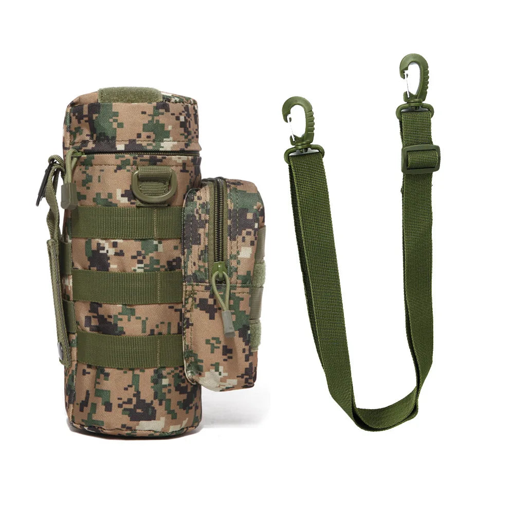 Tactical Molle Water Bottle Bag Pouch Holder Outdoor Travel Camping Hiking Cycling Fishing Hunting Water Bottle Kettle Carrier