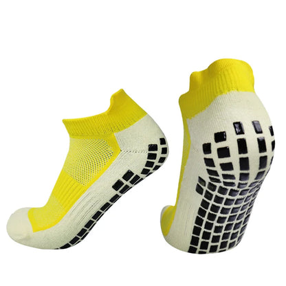 New Football Socks Non-Slip Silicone Sole Professional Competition Grip Soccer Socks Sports Accessories Men Women
