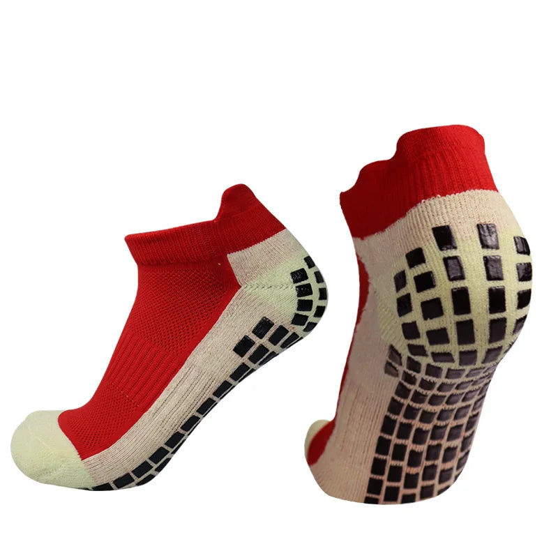 New Football Socks Non-Slip Silicone Sole Professional Competition Grip Soccer Socks Sports Accessories Men Women