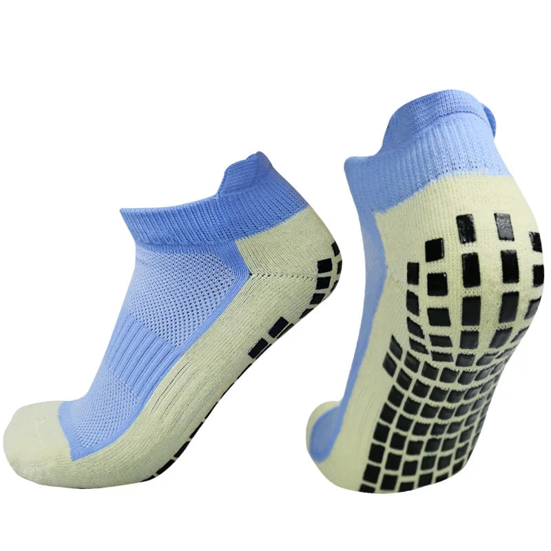New Football Socks Non-Slip Silicone Sole Professional Competition Grip Soccer Socks Sports Accessories Men Women