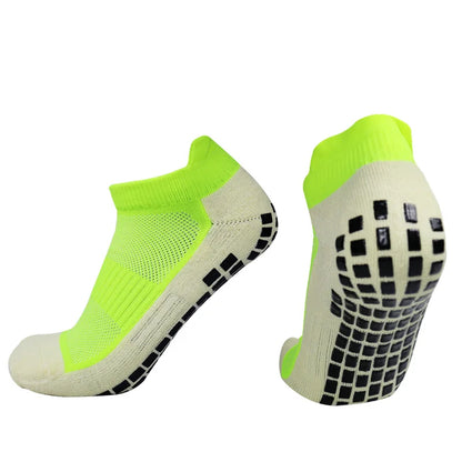 New Football Socks Non-Slip Silicone Sole Professional Competition Grip Soccer Socks Sports Accessories Men Women
