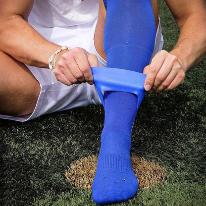 1 Pair Soccer Shin Guard Straps Silicones Shin Pad Holder Practical Shin Pad Banding for Football Running Cycling Sports